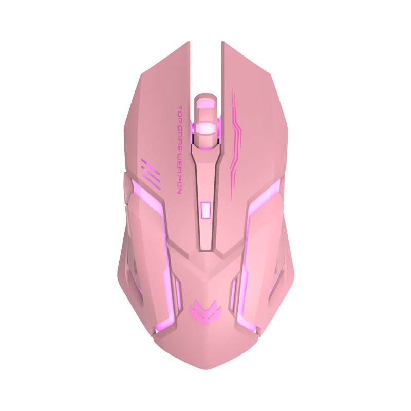 Wireless Gaming Mouse with Ergonomic Design LED Backlighting and Rechargeable Battery