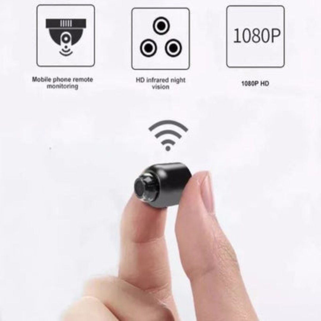 Wireless Mini Security Camera for House System with Night Vision and Hidden Compact Design