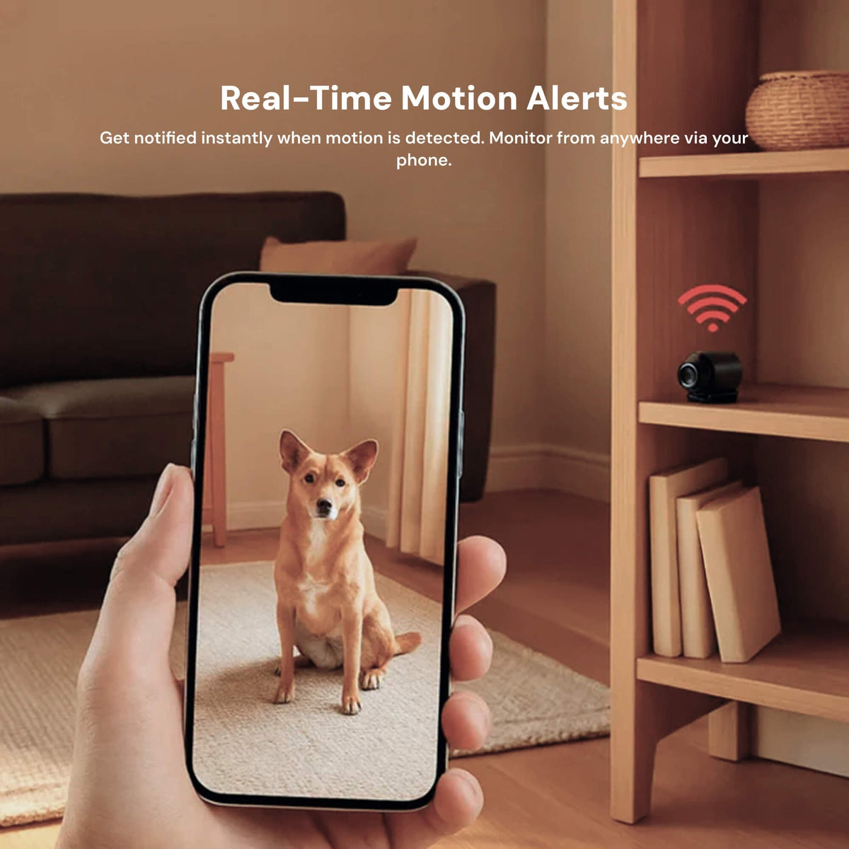 Wireless Mini Security Camera for House System with Night Vision and Hidden Compact Design