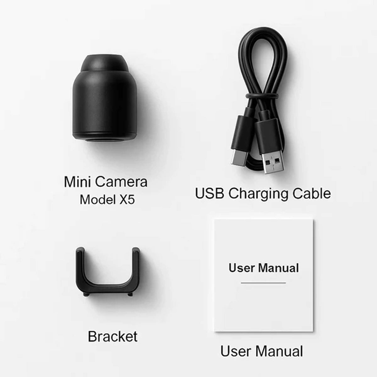 Wireless Mini Security Camera for House System with Night Vision and Hidden Compact Design