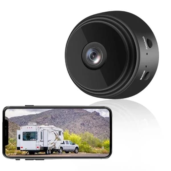Wireless Mini Security Camera with Magnetic Mount and Night Vision for Vehicles