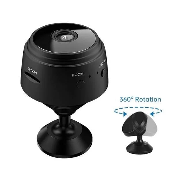 Wireless Mini Security Camera with Magnetic Mount and Night Vision for Vehicles
