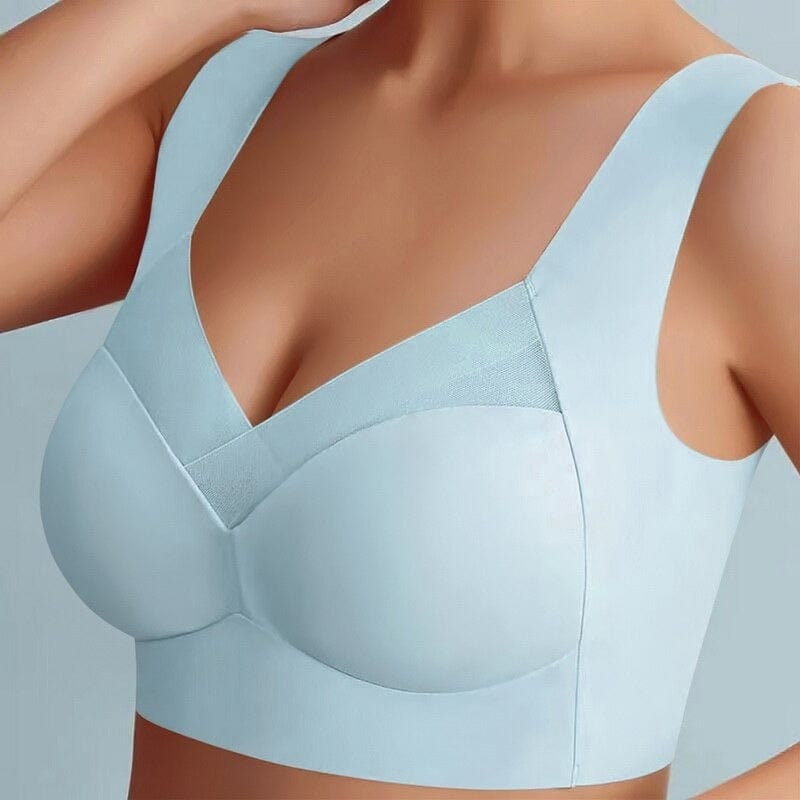 Wireless Push Up Bra Comfort Seamless Mesh Removable Pad Wide Strap No Wire