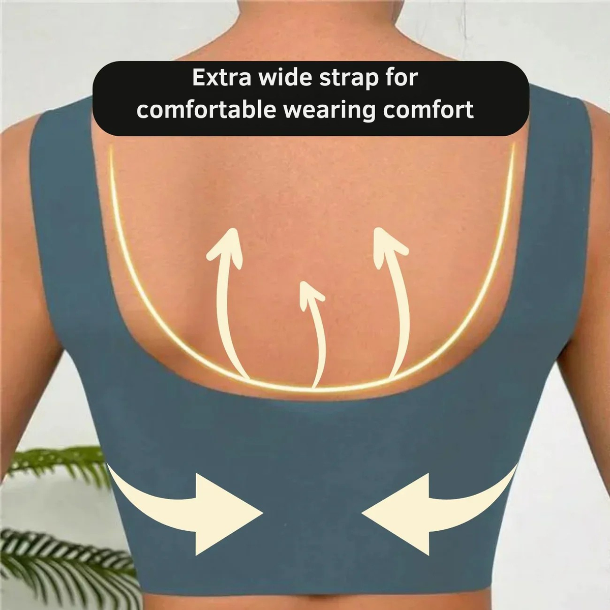 Wireless Push Up Bra Comfort Seamless Mesh Removable Pad Wide Strap No Wire