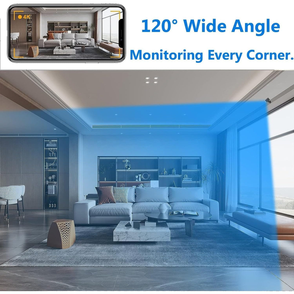 Wireless Security Camera Indoor Mini Spy Night Vision Motion Detection