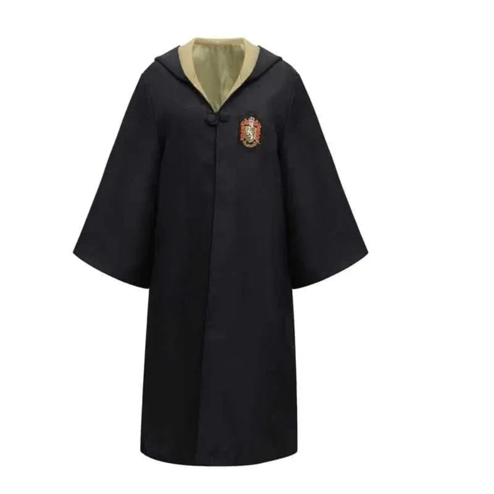 Wizard Robe Costume with Embroidered Crest and Hood