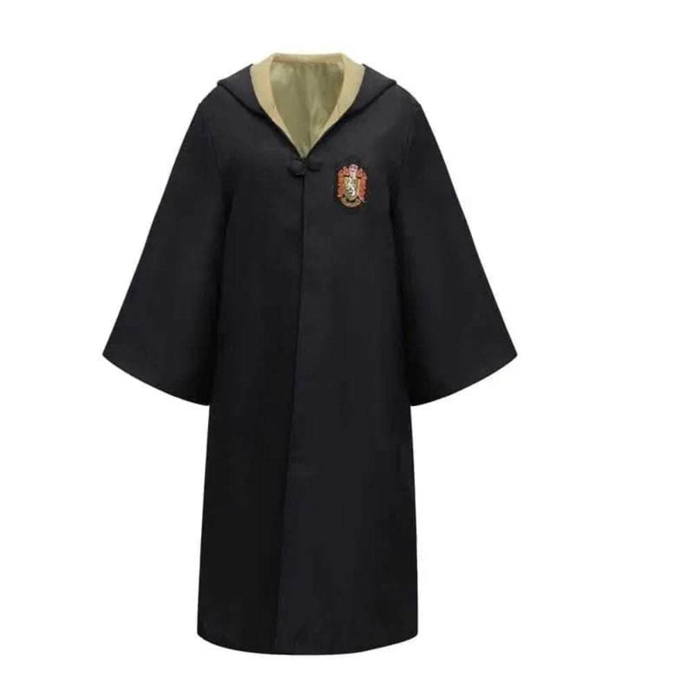 Wizard Robe Costume with Embroidered Crest and Hood