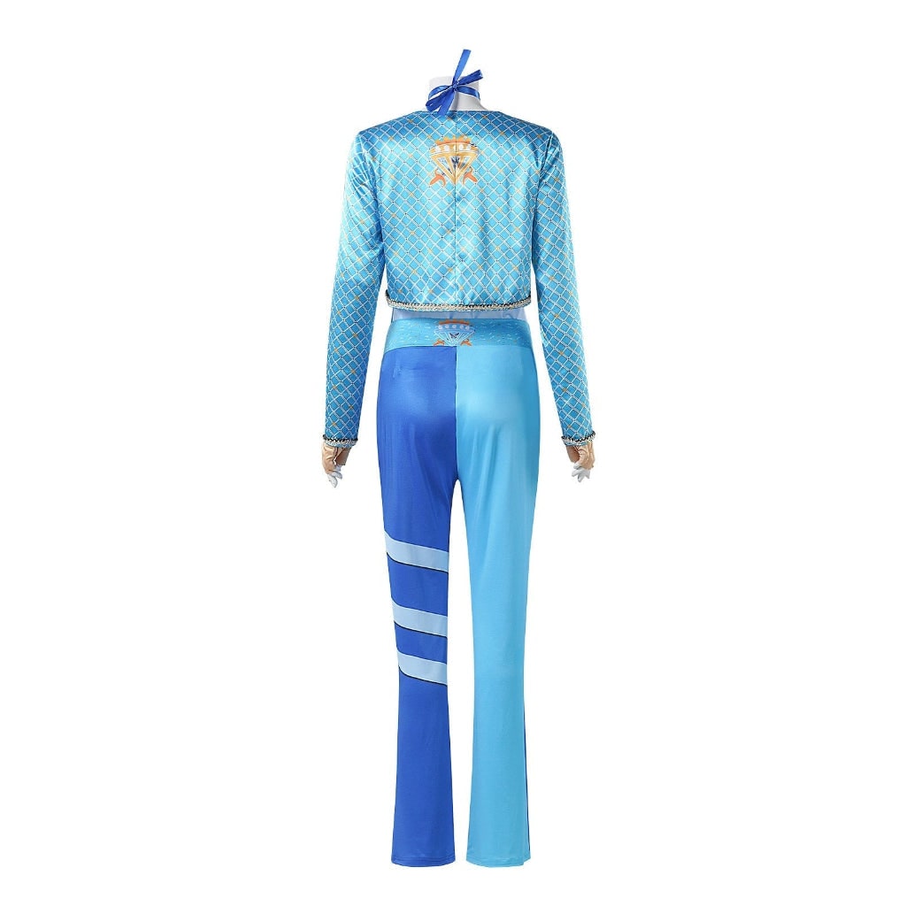 Women's Halloween Costume Cosplay Character with Cropped Jacket and Pants Two Piece Set