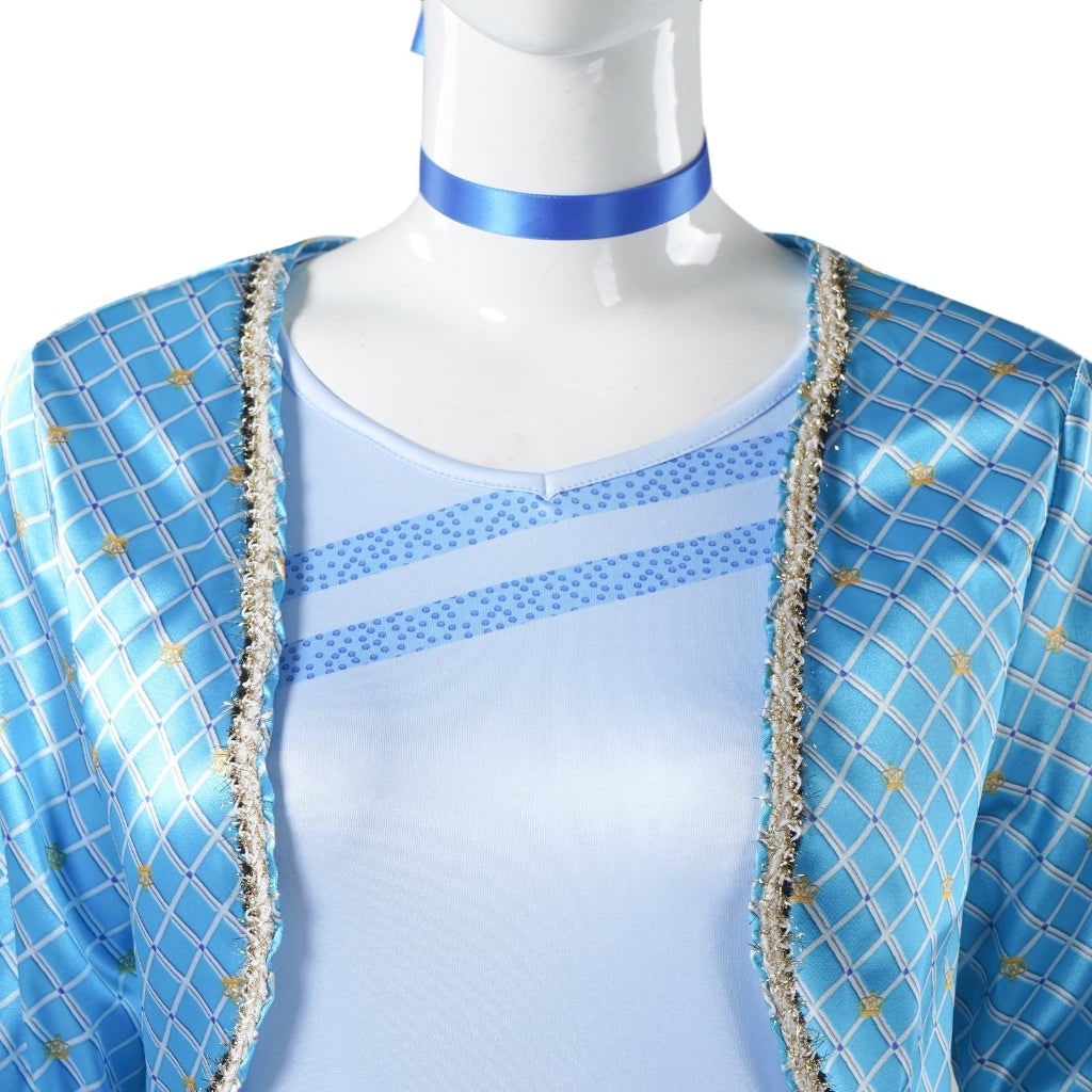Women's Halloween Costume Cosplay Character with Cropped Jacket and Pants Two Piece Set