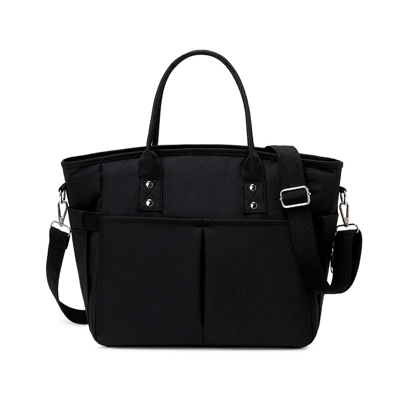 Women's Insulated Lunch Bag Tote with Shoulder Strap and Front Pockets