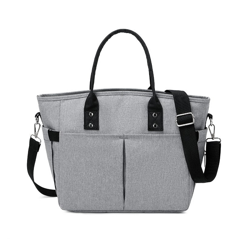 Women's Insulated Lunch Bag Tote with Shoulder Strap and Front Pockets