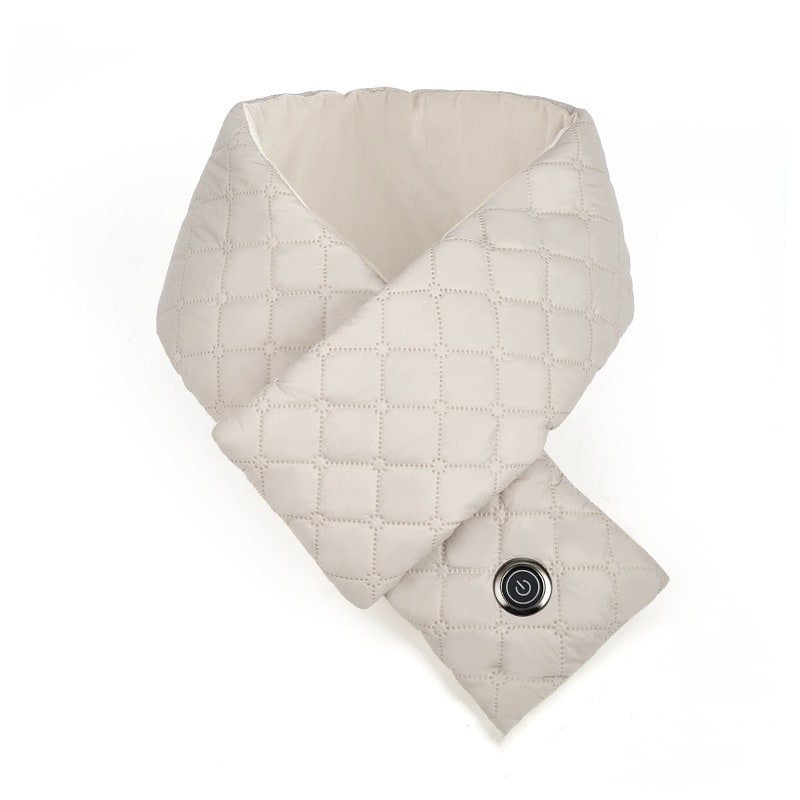 Women's Neck Scarf Warmer with Heated Quilted Design and Three Temperature Settings Warm