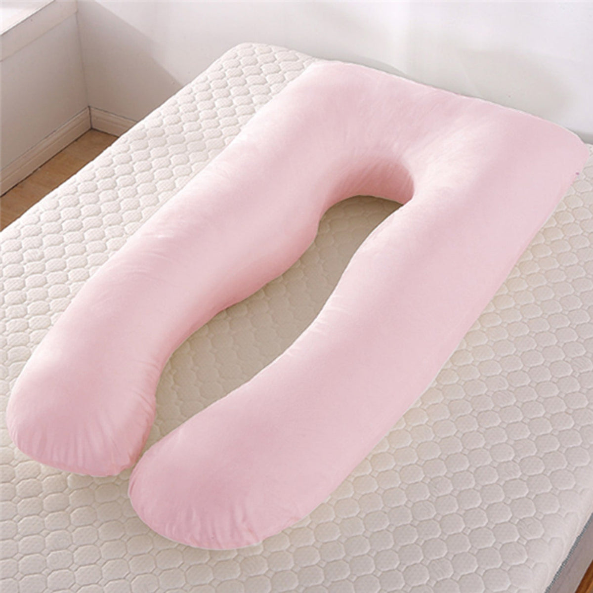 Women's U Shaped Full Body Pregnancy Pillow with Side Sleeping Support and Back Pain Relief