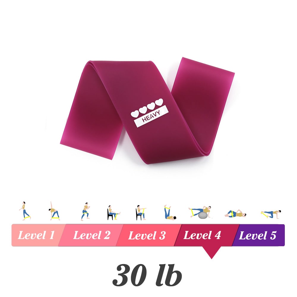 Workout Resistance Bands with Handles and Loop Design for Exercise Elastic Training