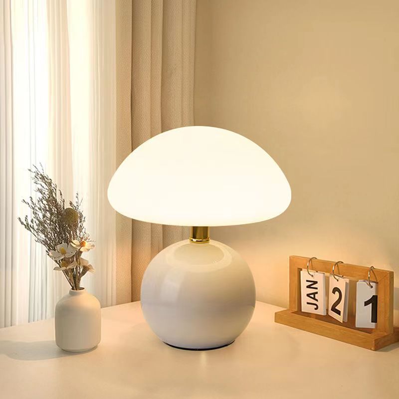 Retro Mushroom Bedside Lamp Bauhaus Inspired Table Lighting