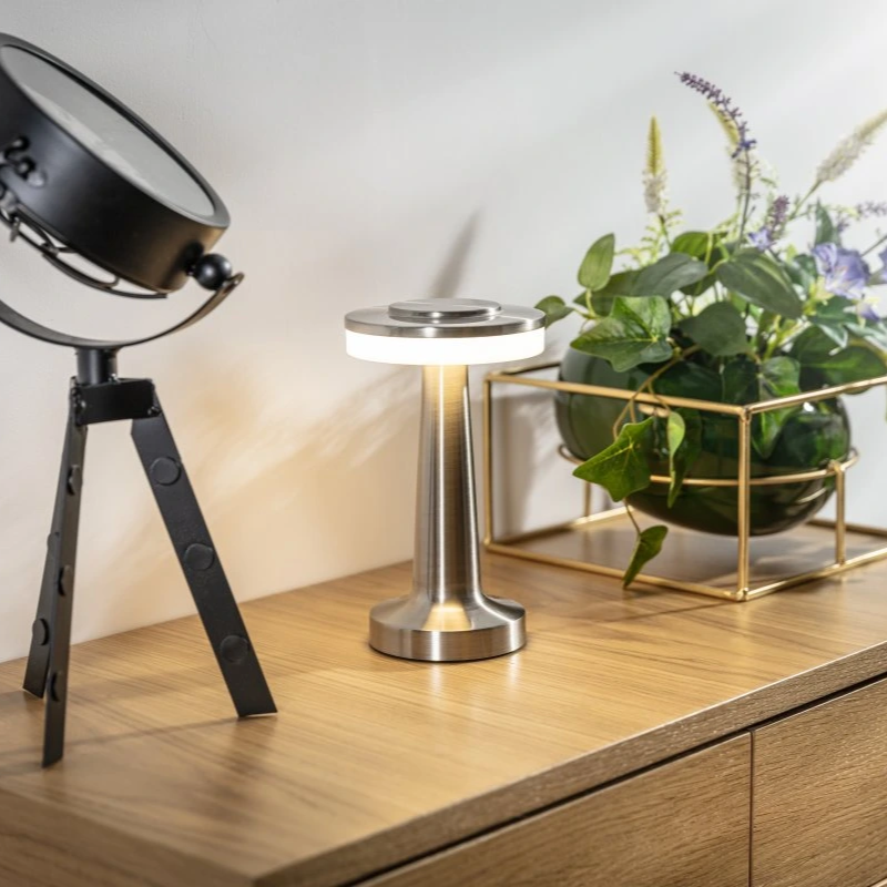 Portable Dimmable Table Lamp Elegant Retro Design