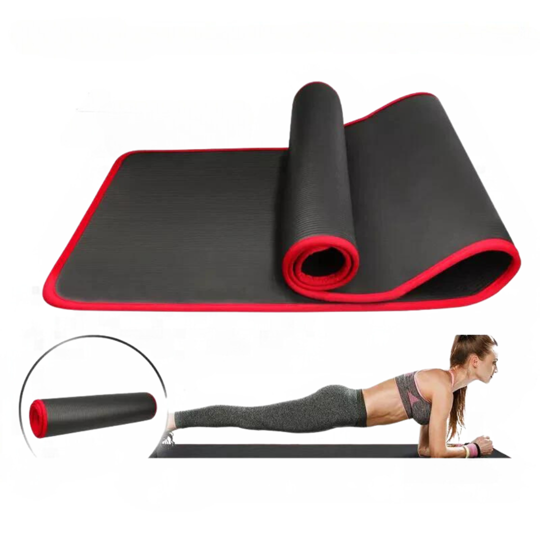 Yoga Mat Foldable Folding Exercise with 10mm Thick Foam Cushioning and Non-Slip Surface