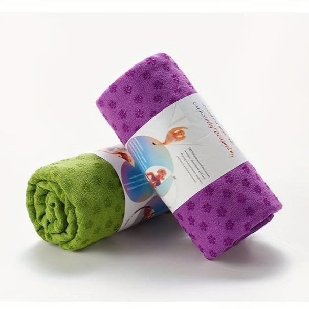 Yoga Mat Towel Microfiber Non-Slip Grip Dots 183x63cm