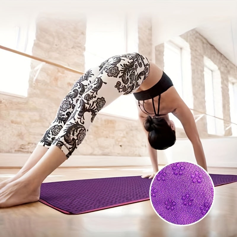 Yoga Mat Towel Microfiber Non-Slip Grip Dots 183x63cm