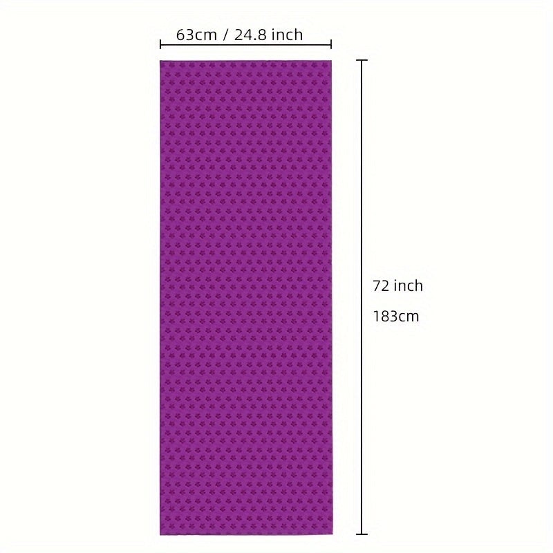 Yoga Mat Towel Microfiber Non-Slip Grip Dots 183x63cm