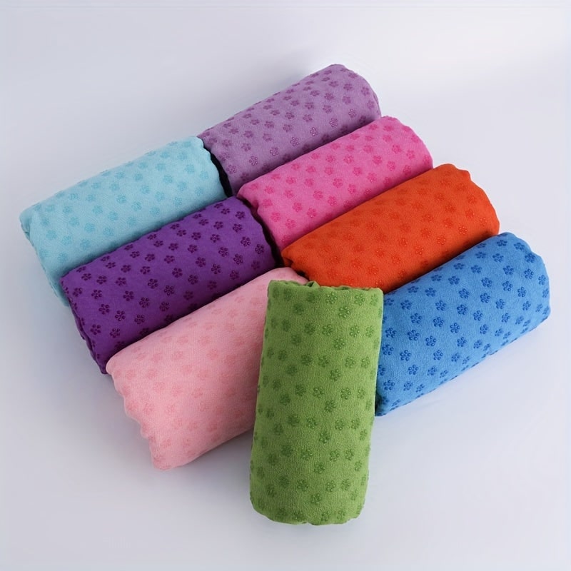 Yoga Mat Towel Microfiber Non-Slip Grip Dots 183x63cm