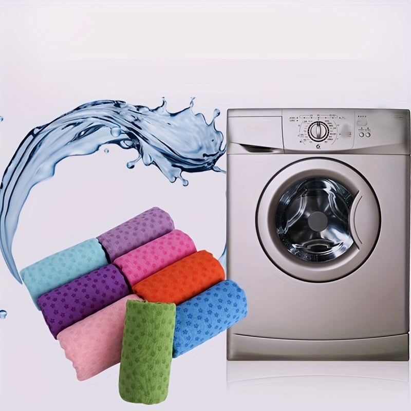 Yoga Mat Towel Microfiber Non-Slip Grip Dots 183x63cm