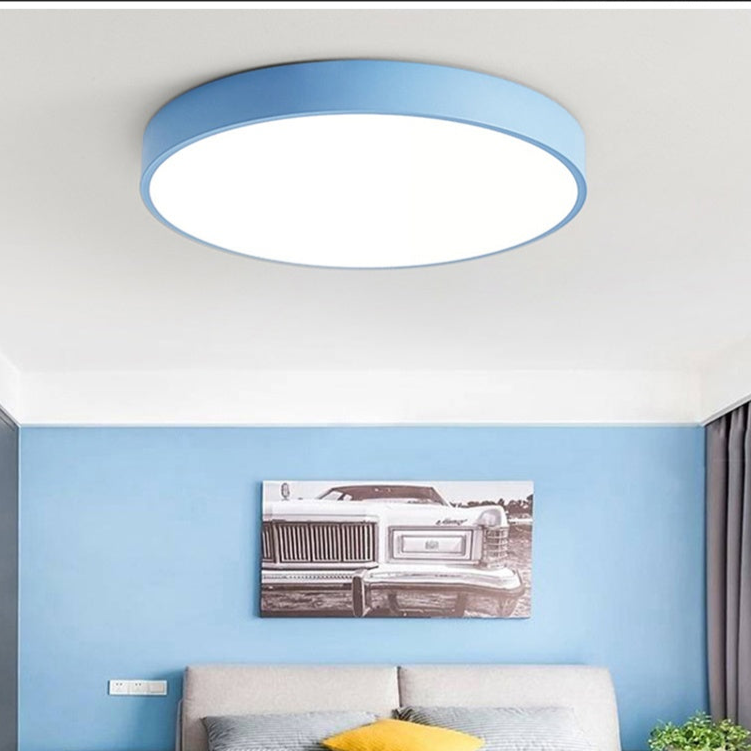 Slim Round Ceiling Light Modern Minimal Glow for Home Spaces