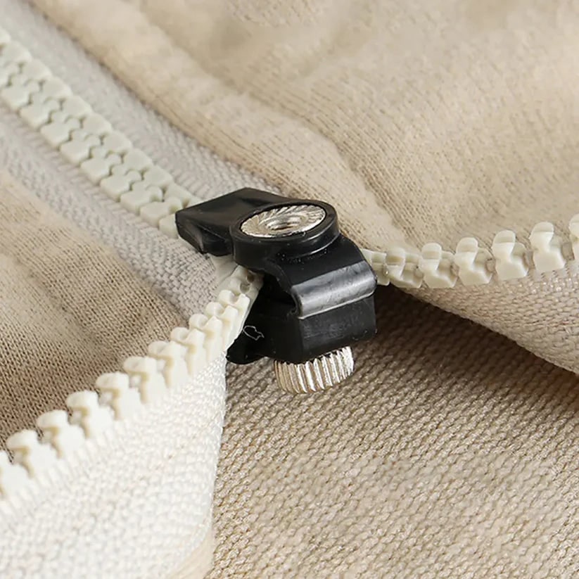 Zipper Replacement Slider for Broken Repair with Universal Fit and Thumbscrew Clamp
