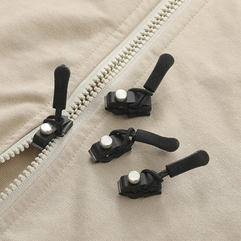 Zipper Replacement Slider for Broken Repair with Universal Fit and Thumbscrew Clamp